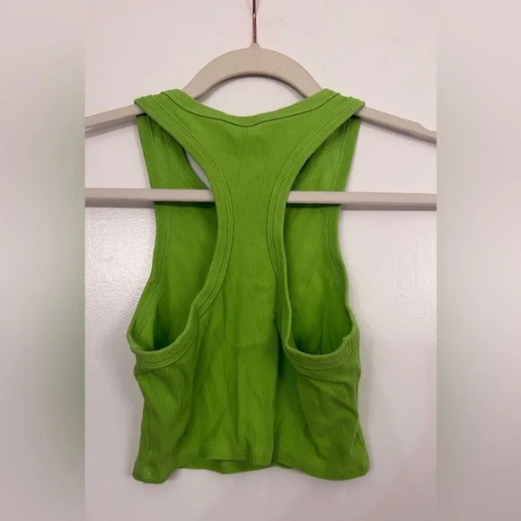 ALO Aspire Cropped Tank Top Green Size Extra Small - Picture 4 of 4